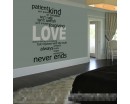 This wall decal is a kind of quote wall decal-Love Quotes Wall Decal Love Vinyl Art Stickers.